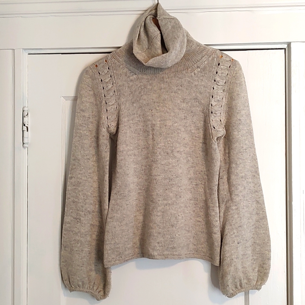 Vintage Carolina Herrera Merino Cashmere Turtleneck Sweater